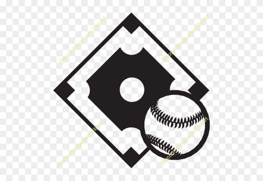 Black And White Baseball Field Clip Art Clipart Baseball - Ball Diamond Clipart Black And White #1338087