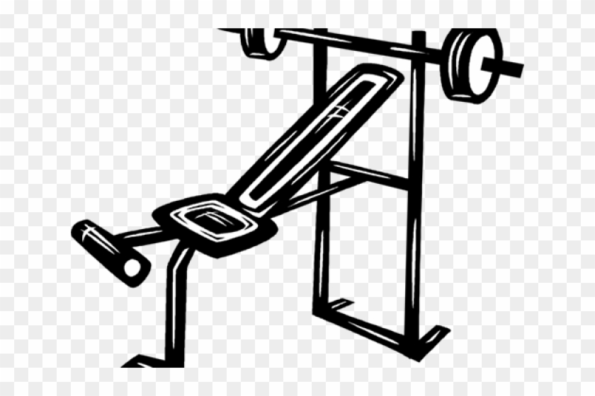 Exercise Bench Clipart Bar Weight - Weight Set Clip Art #1338123