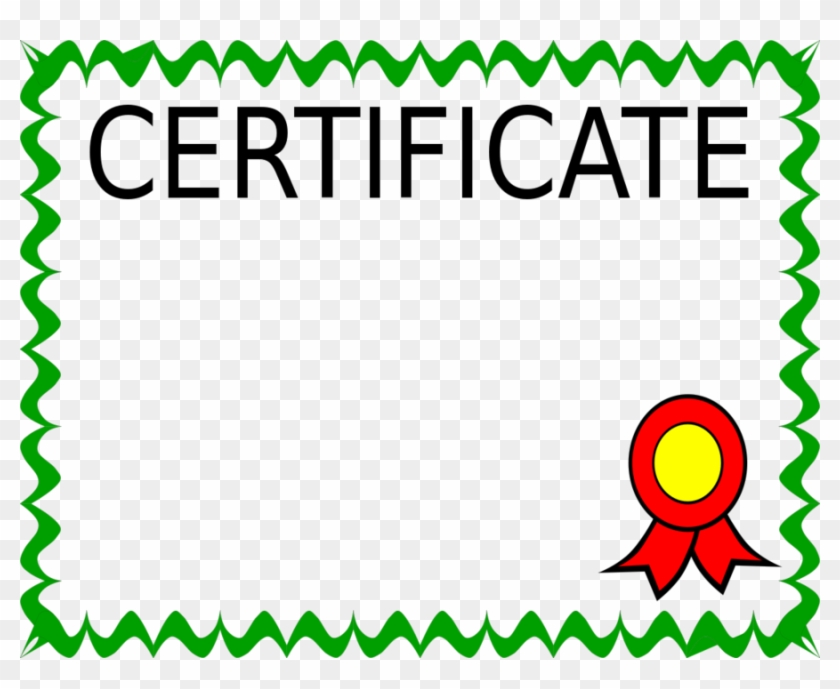 Blank Certificate Clip Art Clipart Clip Art - Baseline Exam Paper Of English Std 6 #1338138