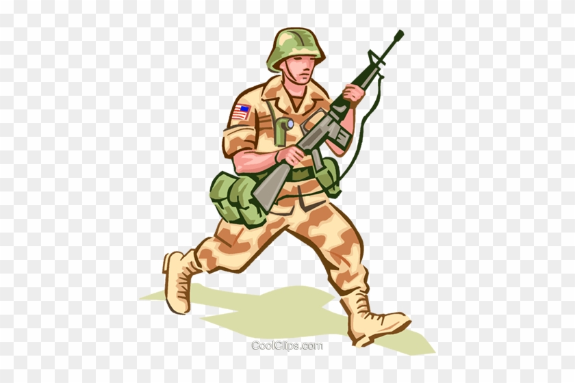 Soldier In Camouflage Royalty Free Vector Clip Art - Training Circular Tc 21-7 Personal Financial Readiness #1338162