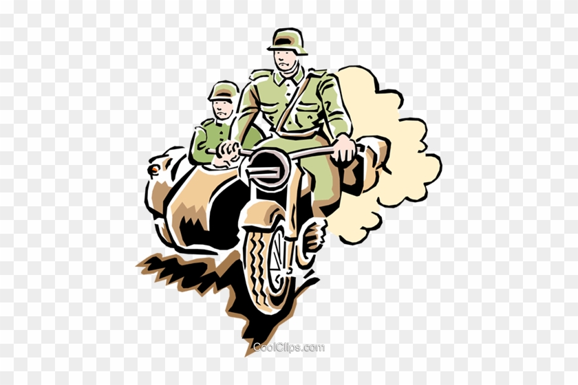 Motorcycle In War - Motorcade Clipart #1338198