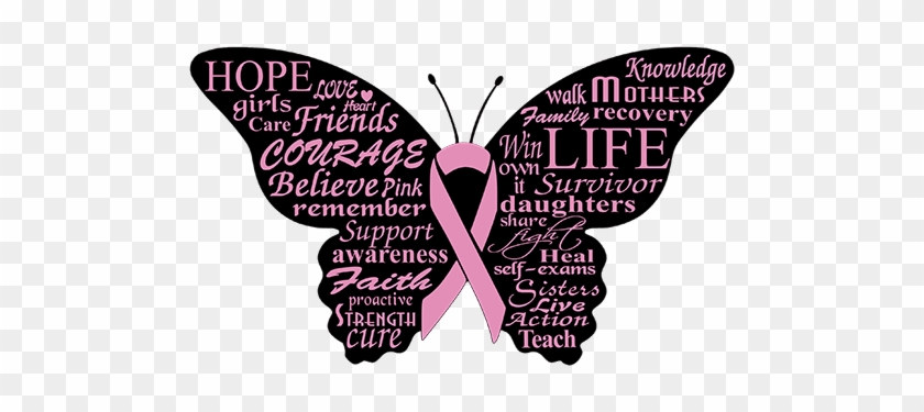 Beating Breast Cancer With Coverage, Prevention And - Breast Cancer Butterfly #1338333
