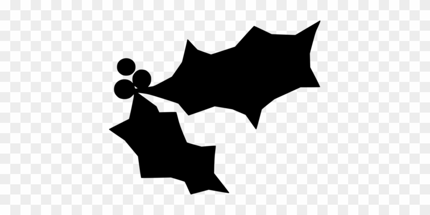 Clip Art Christmas Computer Icons Mistletoe Line Art - Clip Art #1338338