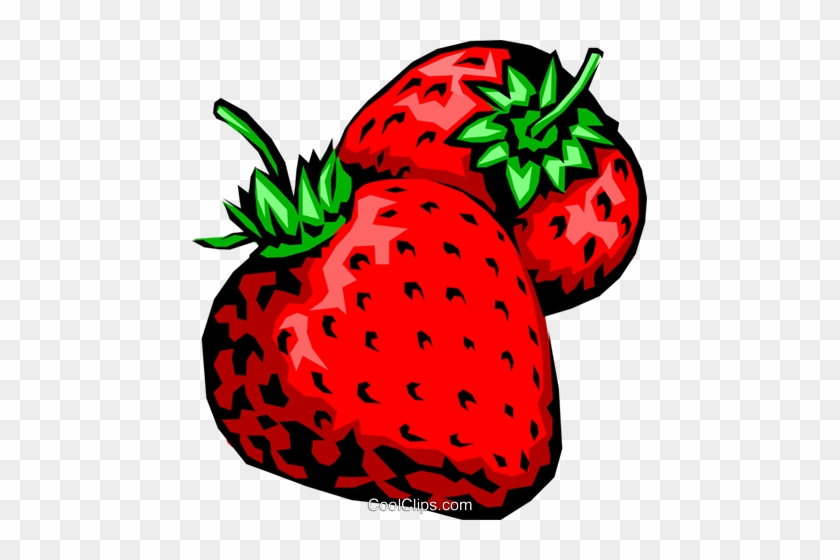 Strawberries Royalty Free Vector Clip Art Illustration - Strawberry #1338354