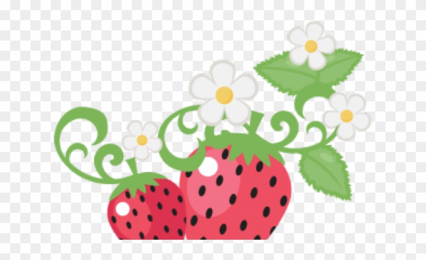 Strawberry Clipart Miss - Strawberry Flower Clipart #1338357