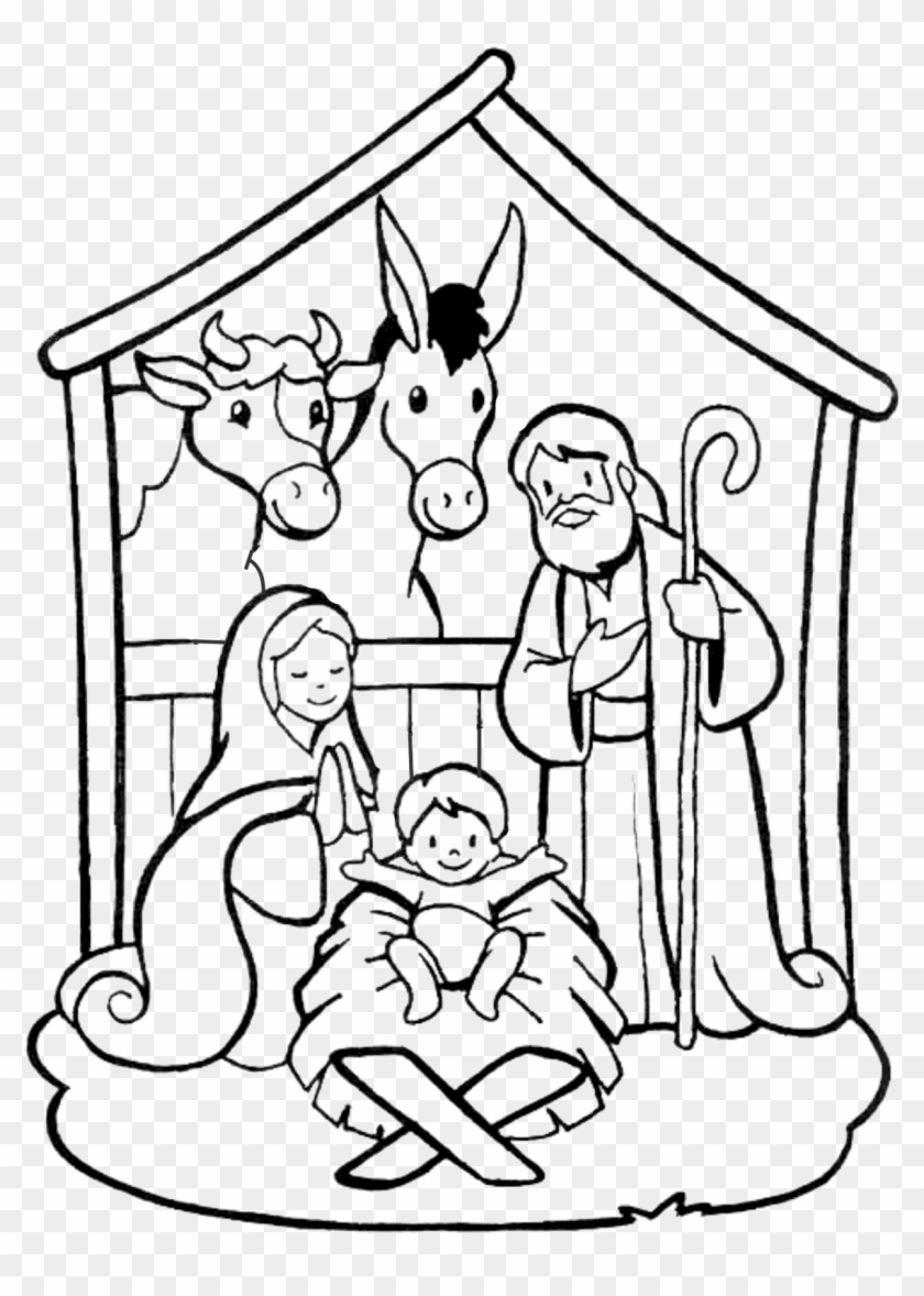 Molde Espírito Santo Eva - Christmas Crib Drawing Easy #1338378