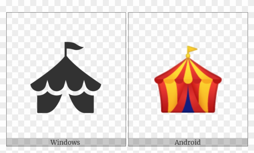 Circus Tent On Various Operating Systems - Clip Art #1338391