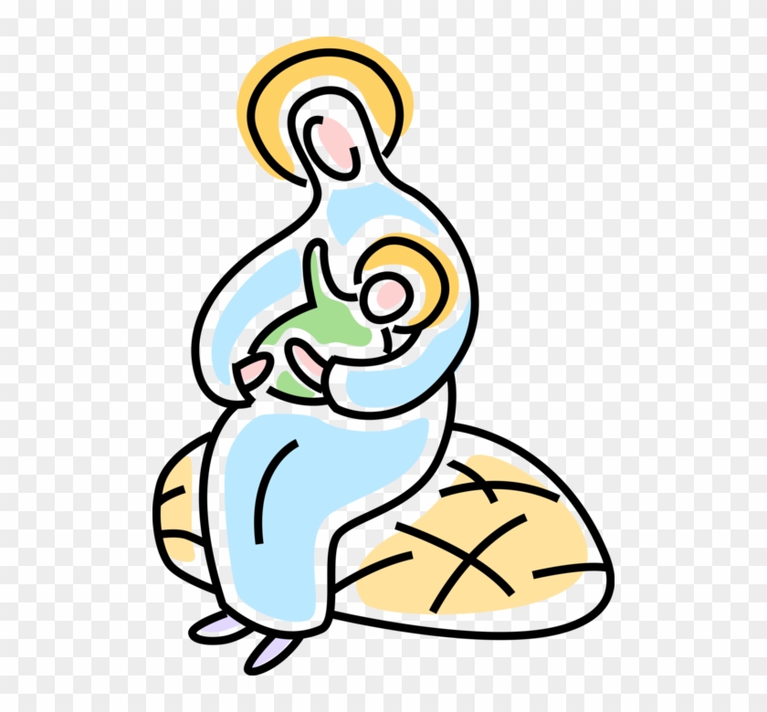 Vector Illustration Of Festive Season Christmas Nativity - Christmas Day #1338392