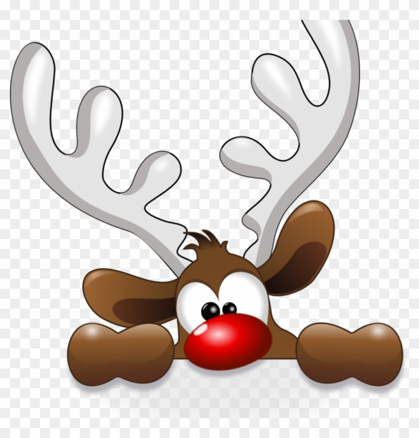 Reindeer Clipart Free Funny Animals Cyberscooty Animations - Funny Reindeer Throw Blanket #1338521