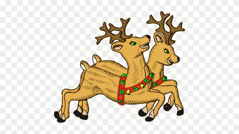 Funny Christmas Reindeer Clipart - Clipart Of Reindeer #1338529