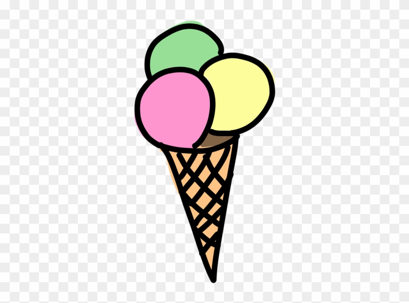 Ice Cream Cone,ice Ice Cream,lemon - Külahta Dondurma Çizimi #1338542