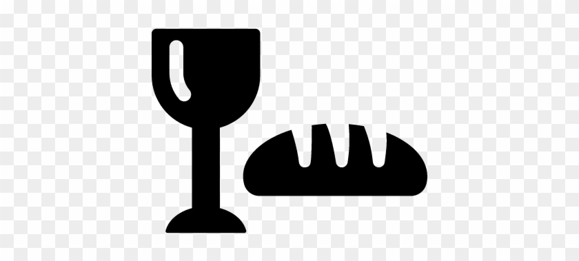 Passover Vector - Bread And Wine Icon #1338565