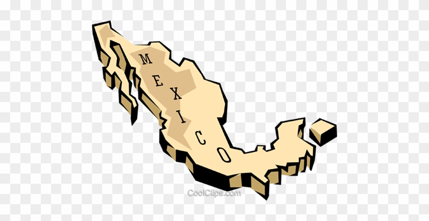 Mexico Map Royalty Free Vector - Mexico Clip Art #1338612