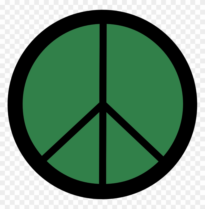 Mexican Flag Clipart - Peace Symbol Jpg #1338623