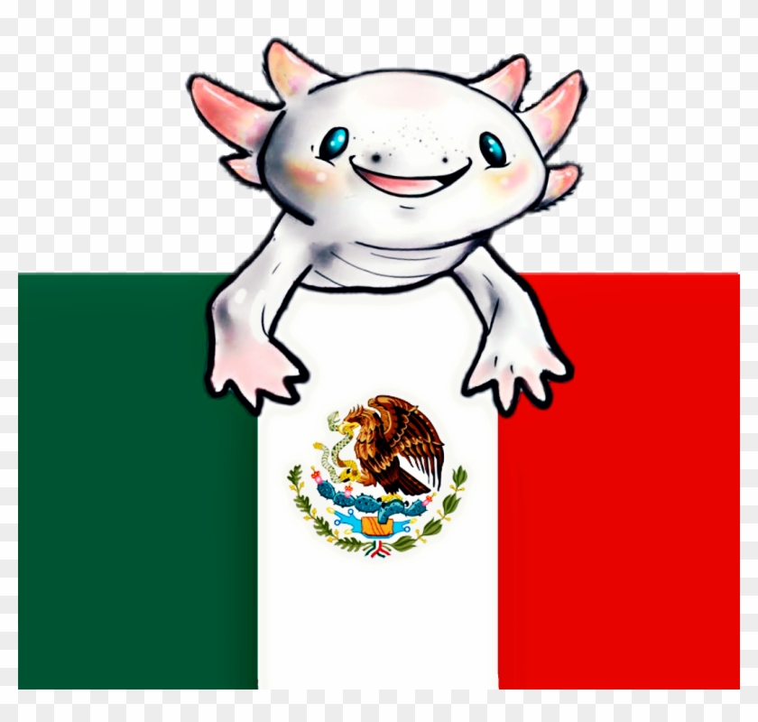 Flag Bandera Mexico Ajolote @benjaisaacvera12 - Mexico Flag #1338629