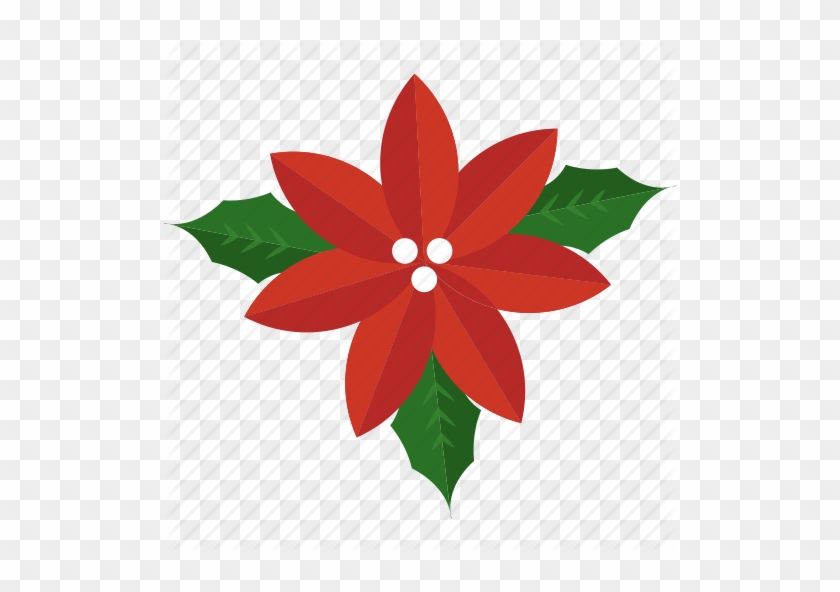 Christmas Leaf Png Christmas Flower Holly Leaf Mistletoe - Christmas Flower Icon #1338657