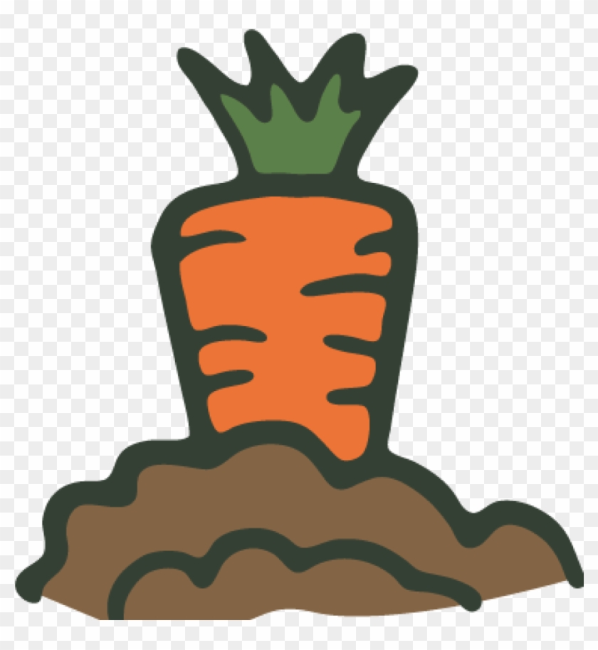 Vegetable Garden Clipart Vegetable Garden Clipart Clipart - Carrot In Garden Clipart #1338661