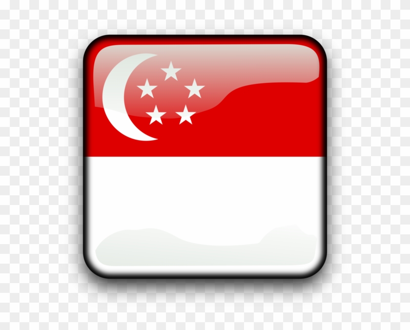 Flag Of Singapore National Flag Lion Head Symbol Of - Clip Art Singapore Flag #1338669