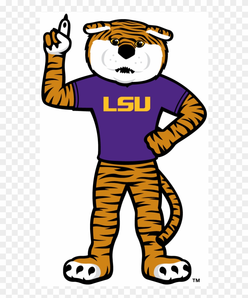 Lsu Tigers Iron Ons - Mike The Tiger Logo #1338684