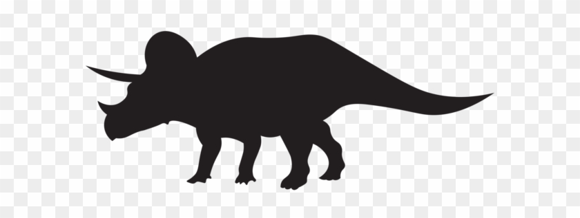 Dinosaurs Triceratops Silhouette Png Clip Art Image - Triceratops Clipart Black And White #1338829