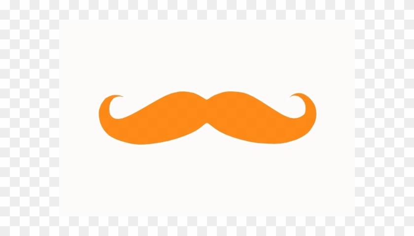 Orange Mustache Clip Art #1338861