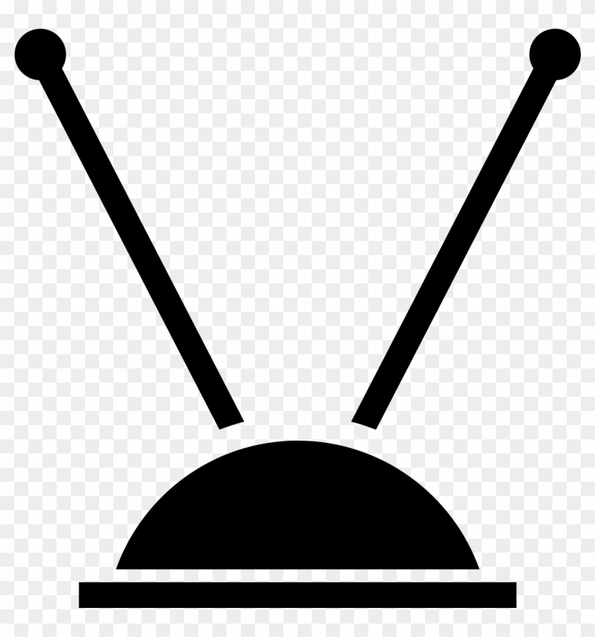 Tv Clipart Tv Antenna - Tv Antenna Clip Art #1338875