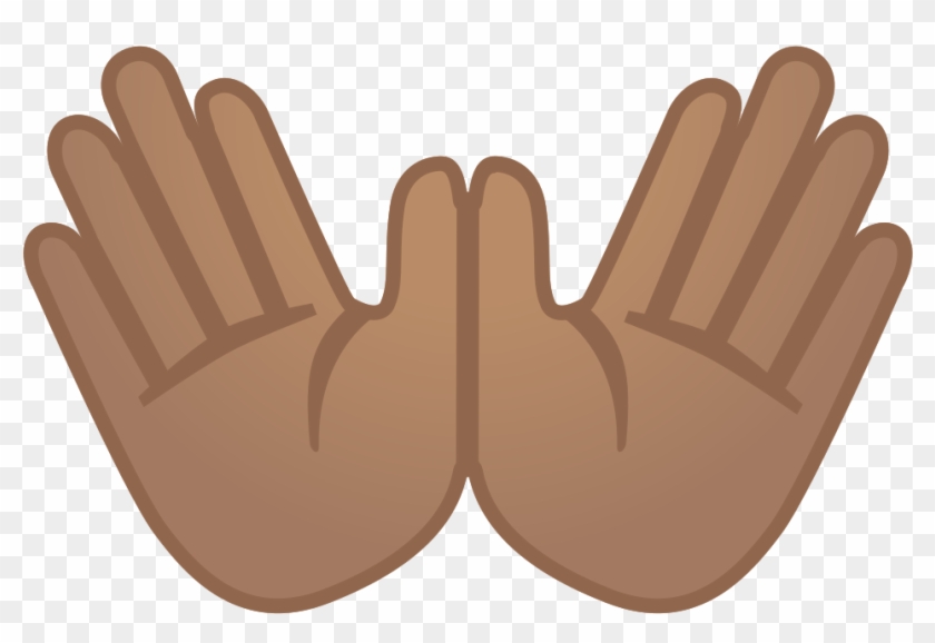 Hands Medium Tone Icon Noto Emoji People - Icon Png Open Hand Sign #1339006