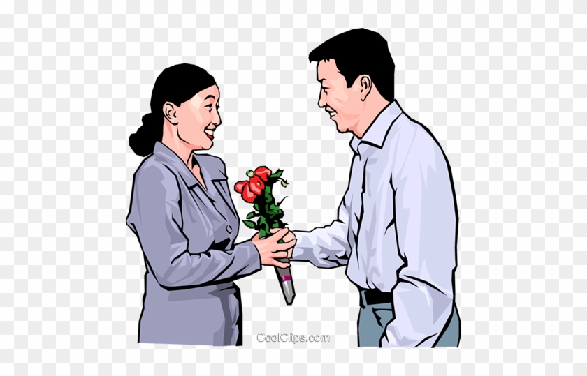 Realistic Clipart Woman - Boy Courting A Girl Clipart #1339071