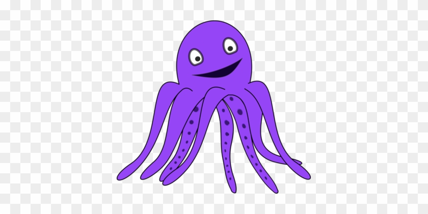 Octopus Black And White - Thing That Color Violet #1339134