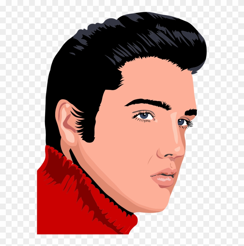 Elvis Presley Vector Image Public Domain Vectors - Elvis Clipart #1339229