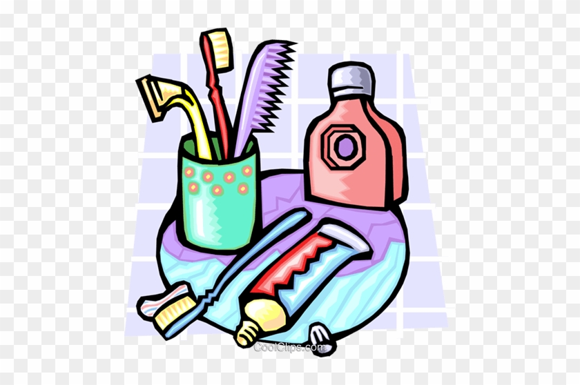 Artigos De Higiene Pessoal Livre De Direitos Vetores - Things Used To Clean Our Body #1339236