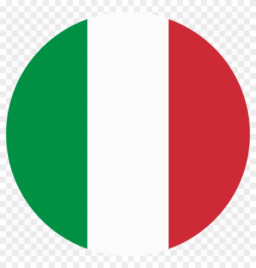 Download Italian Flag Circle Png Clipart Flag Of Italy - Italy Flag Icon Flat #1339270
