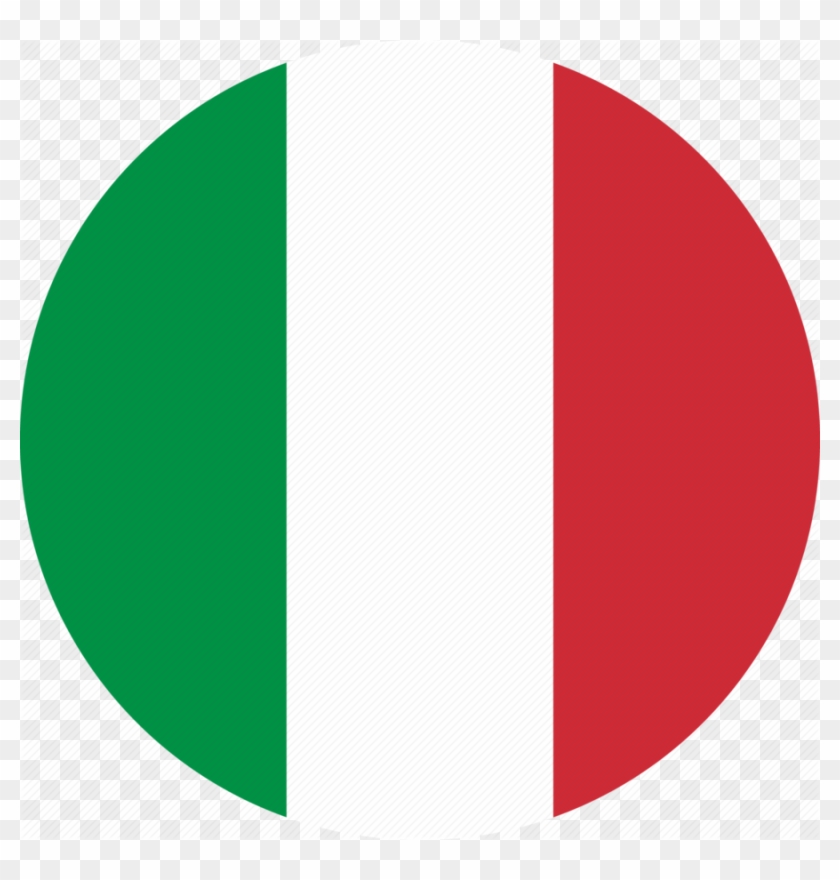 Download Italian Flag Circle Png Clipart Flag Of Italy - Italy Flag Icon Flat #1339270