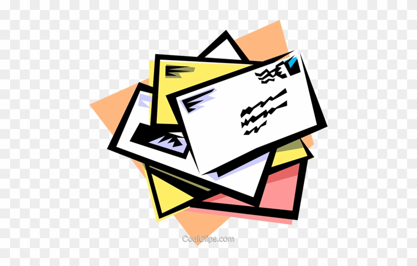 Letters Royalty Free Vector Clip Art Illustration - Letters Mail Clip Art #1339359