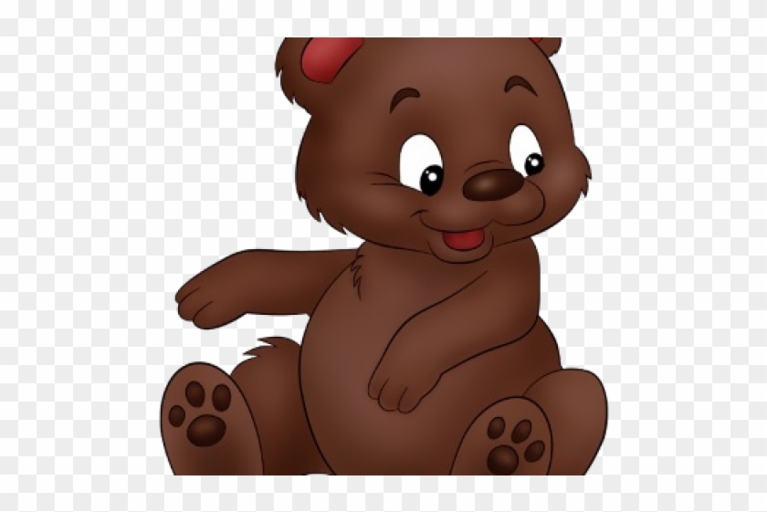Brown Bear Clipart Cute Baby - Animated Cute Baby Bear #1339420