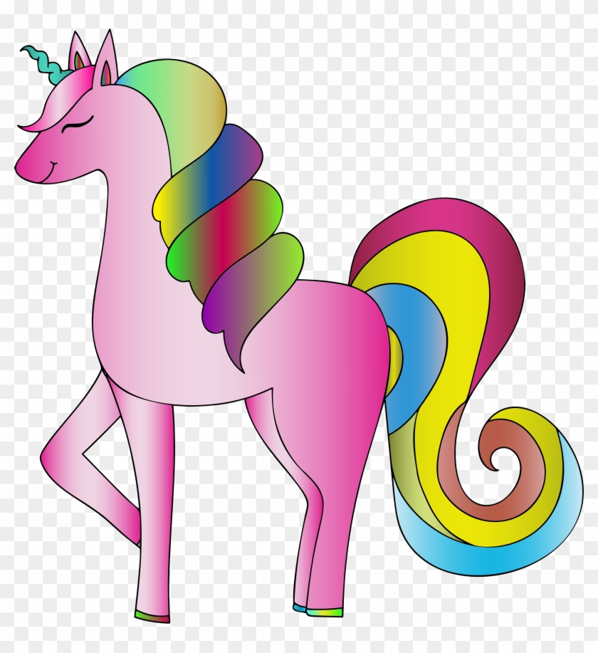 Big Image - Unicorns Clip Art Colors #1339429