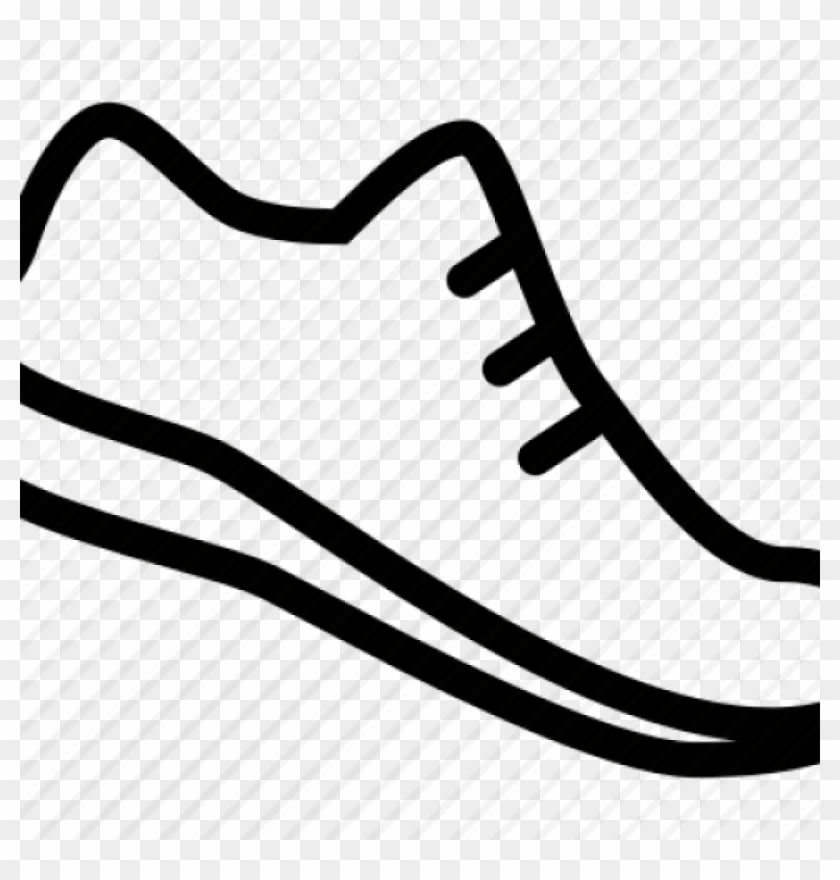 Running Shoe Clip Art Cross Country Running Shoes Clip - Draw A Running Shoe Easy #1339632