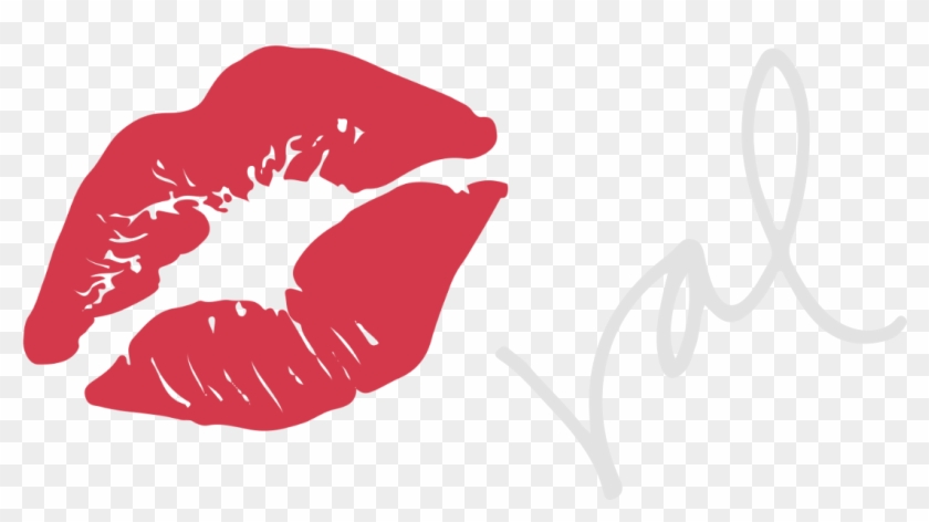 Valerie Lindberg's Red Kiss-print And White Signature - Kiss Print Solutions #1339649