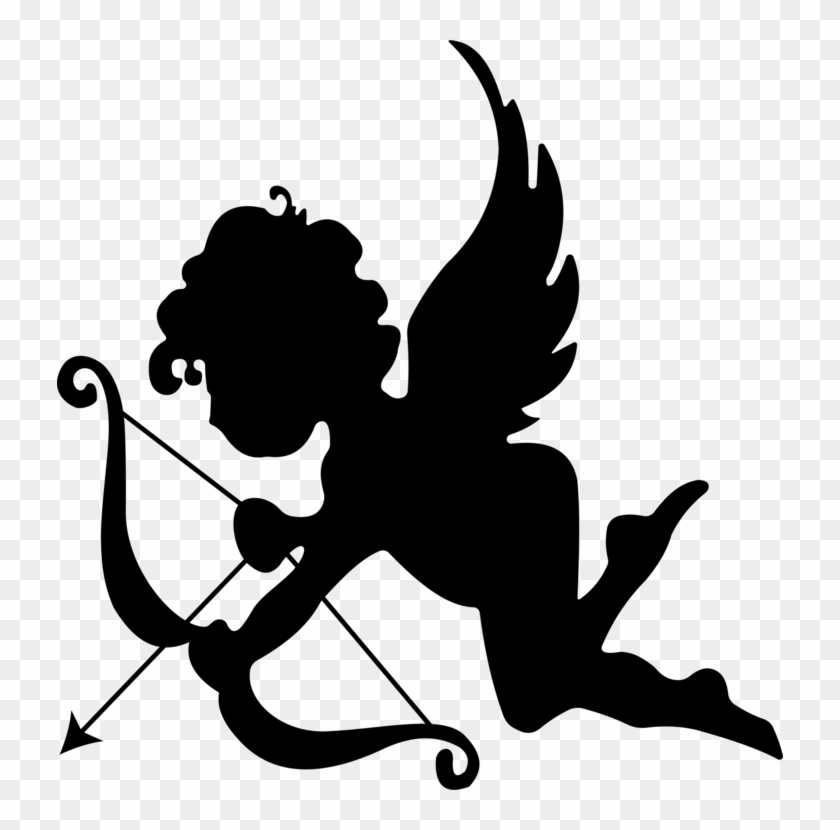 Cupid Silhouette Love Drawing Art - Breakup Gift-funny Coffee Mugs-coffee Mug Funny-funny #1339657