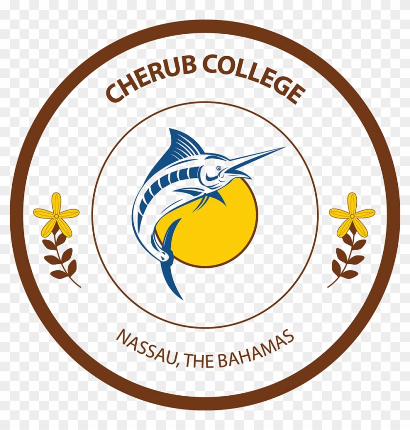 Cherub College - Blue Marlin Jumping Round Ornament #1339701