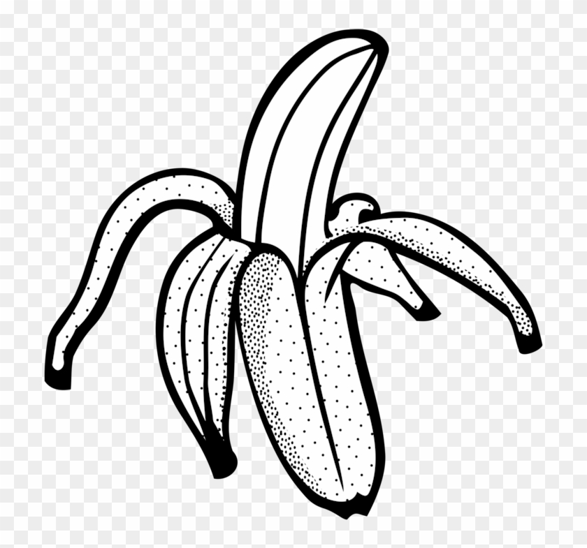 Banana Pudding Banana Bread Line Art Drawing - Banana Line Art Png #1339766