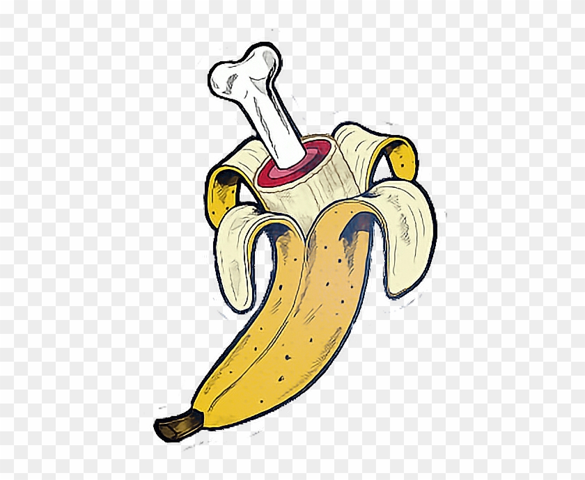 Png Bananas Clipart Cool Banana - Bone In A Banana #1339793