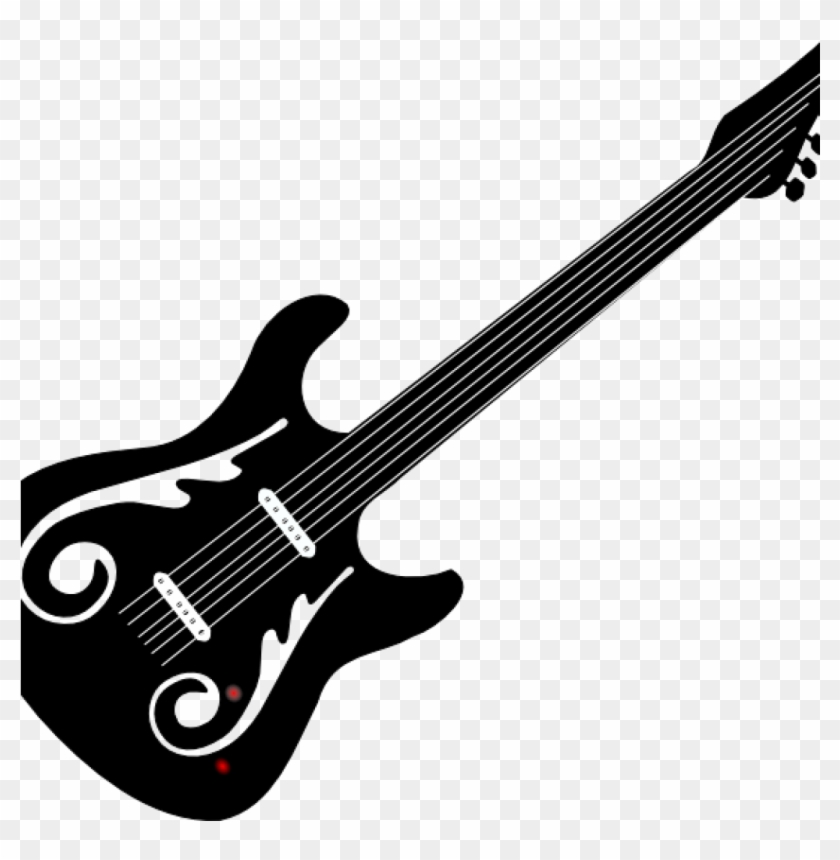Guitar Clipart Black And White Guitar Clip Art Black - Kaisi Yeh Yaariyan Fab 5 #1339803