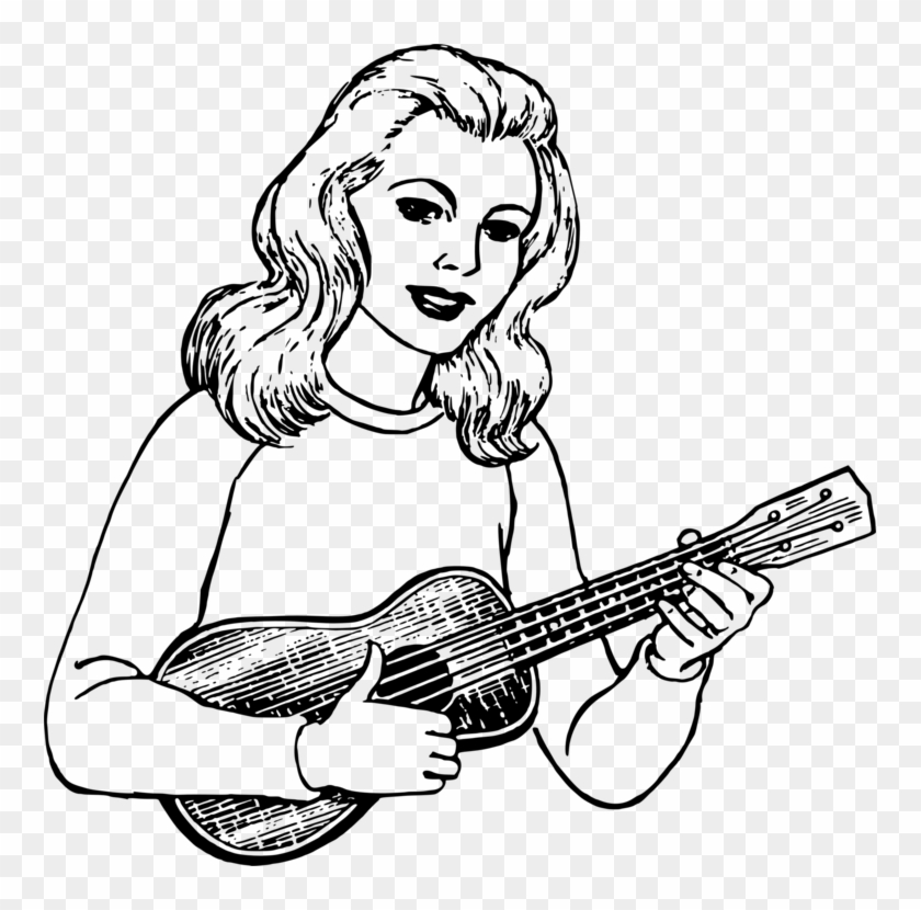 All Photo Png Clipart - Ukulele Clipart Black And White #1339847