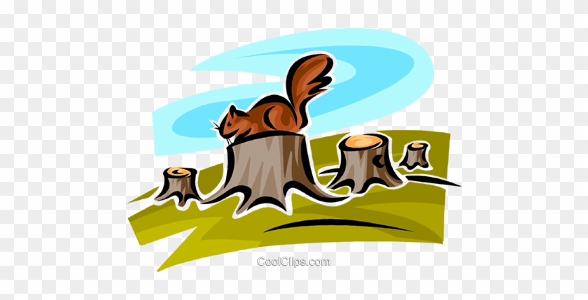 Squirrels Royalty Free Vector Clip Art Illustration - Cartoon #1339869