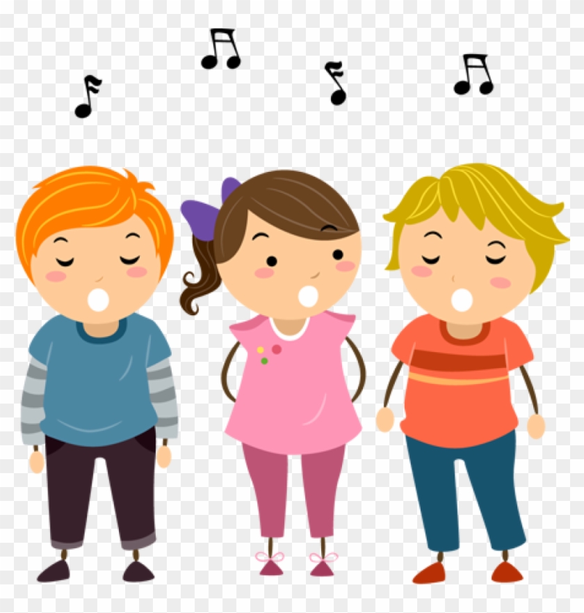 cartoon childrens choir clipart