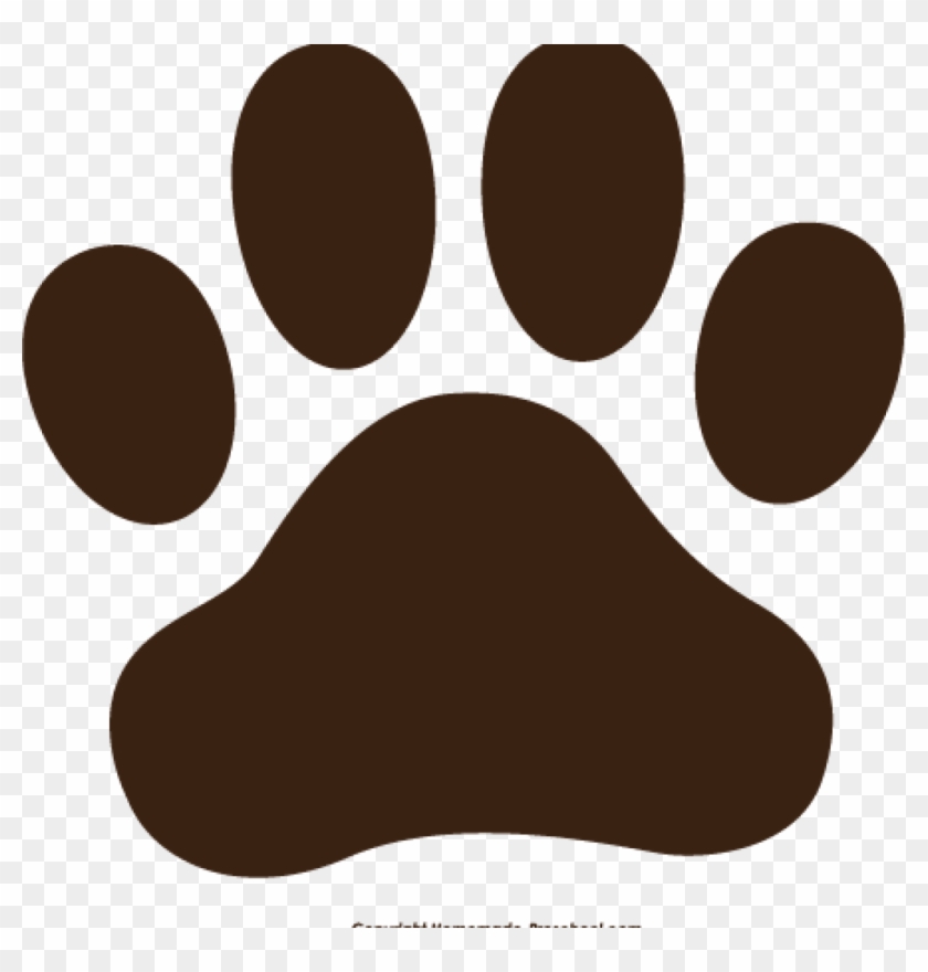 Paw Prints Clipart Free Paw Prints Clipart Space Clipart - Brown Paw Print Clip Art #1339899
