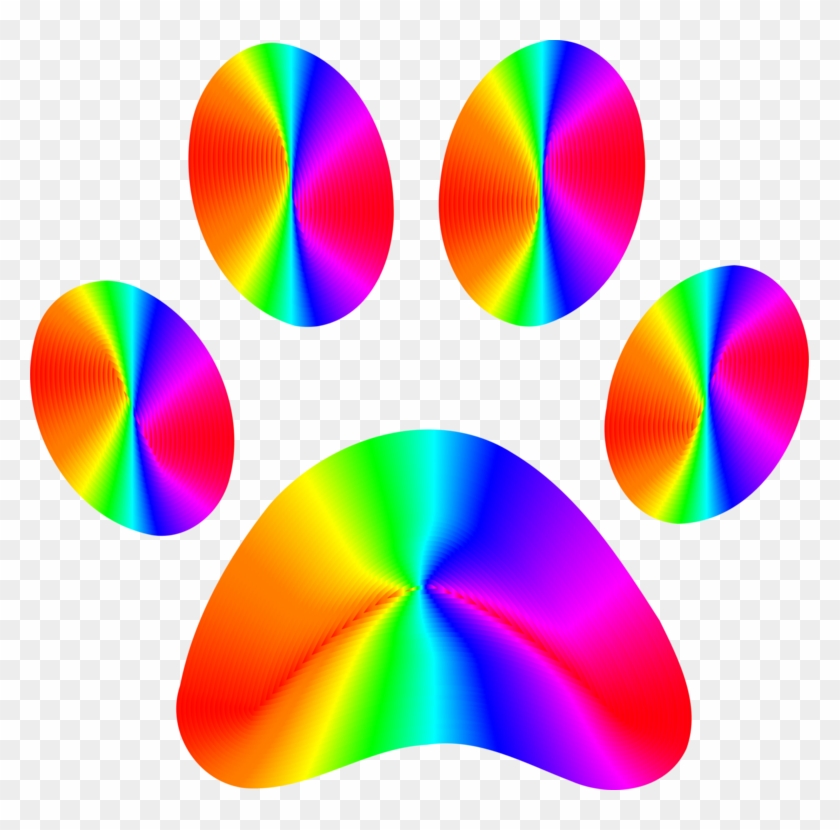 Dog Paw Foot Art Spectrum - Paw #1339900