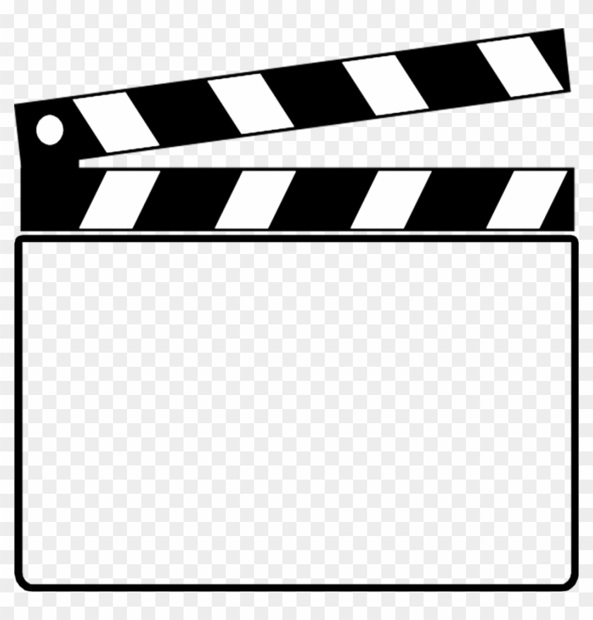 Movie Cut Board Clipart Clapperboard Film Clip Art - White Clapper Board Clip Art #1339952