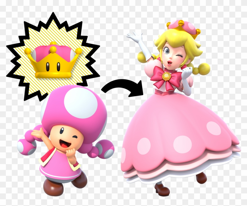In Deluxe, Toadette's Peachette Form Retains Her Girlish - Toadette Princess #1340072